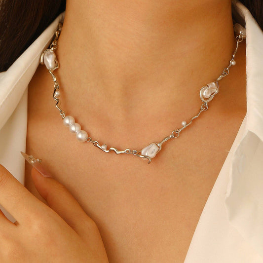 Baroque Pearl Studs and Necklace Set (Copy)