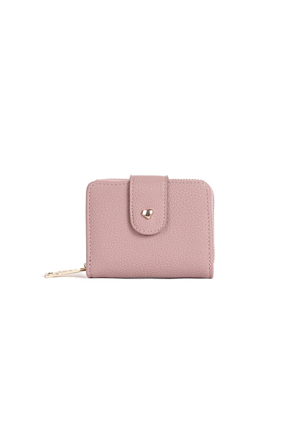 Compact Wristlet Purse Wallet with Card Slots and Zipper