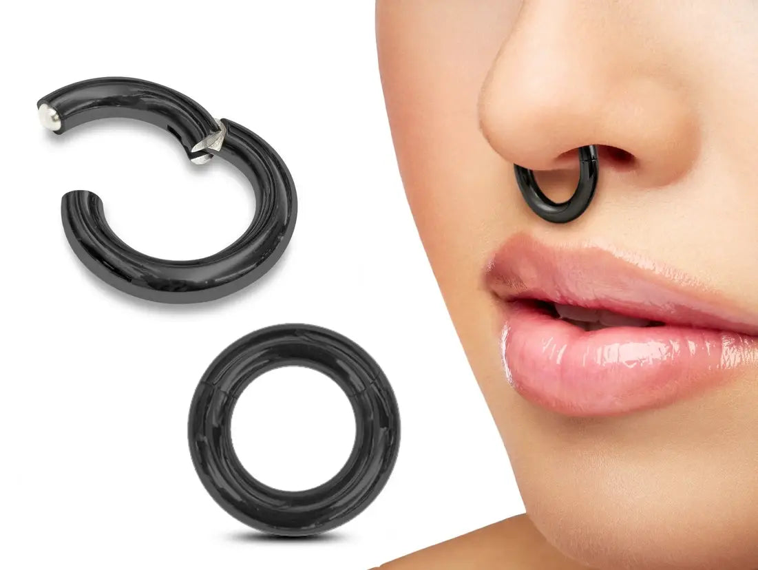 HINGED SEGMENT RINGS , CLICKER RING - SURGICAL STEEL 316L