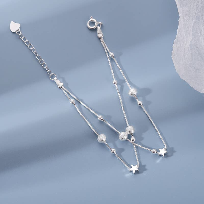 Moon & Star Sterling Silver bracelet