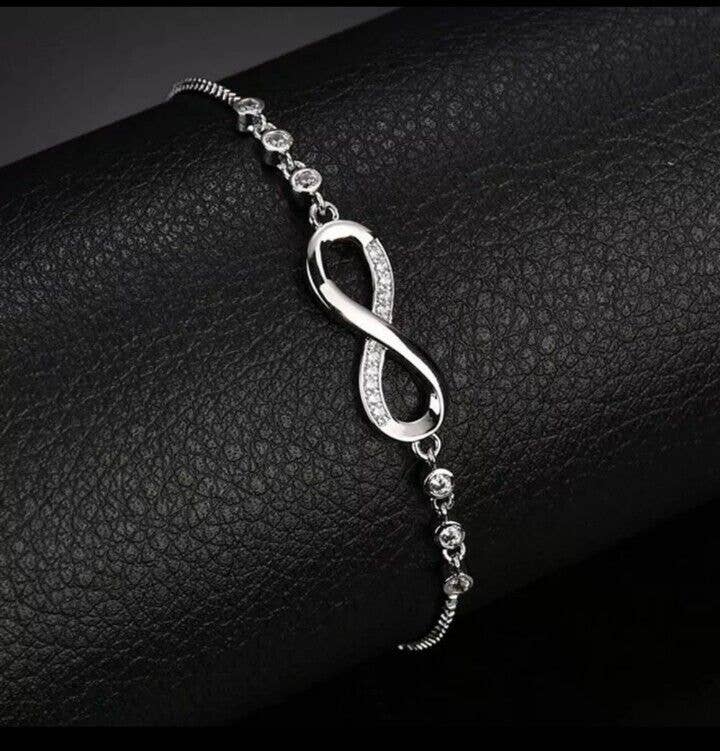 Infinity Love Studded Tennis Bracelet