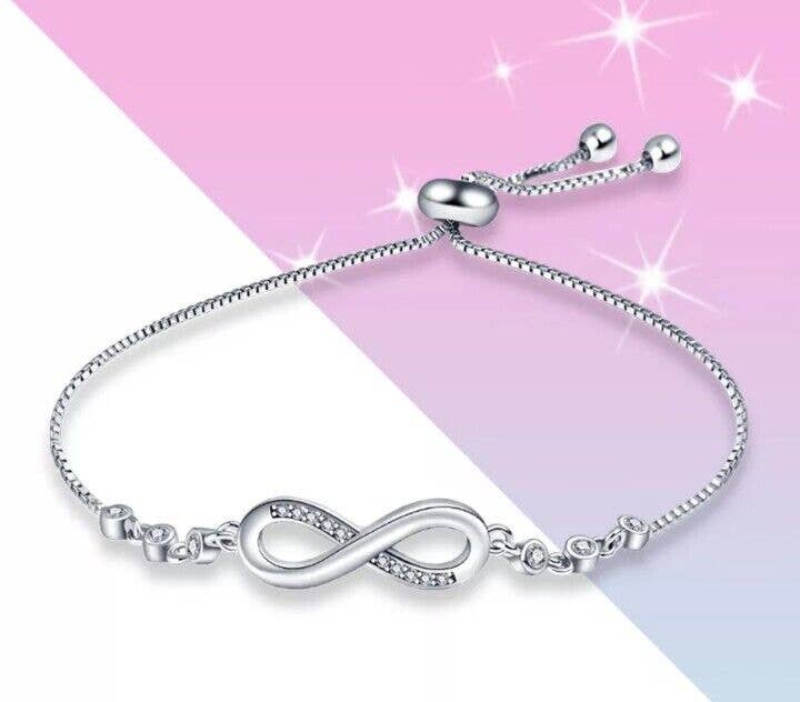 Infinity Love Studded Tennis Bracelet