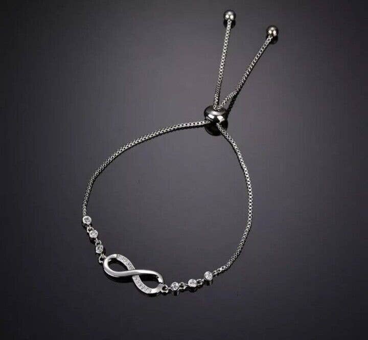 Infinity Love Studded Tennis Bracelet
