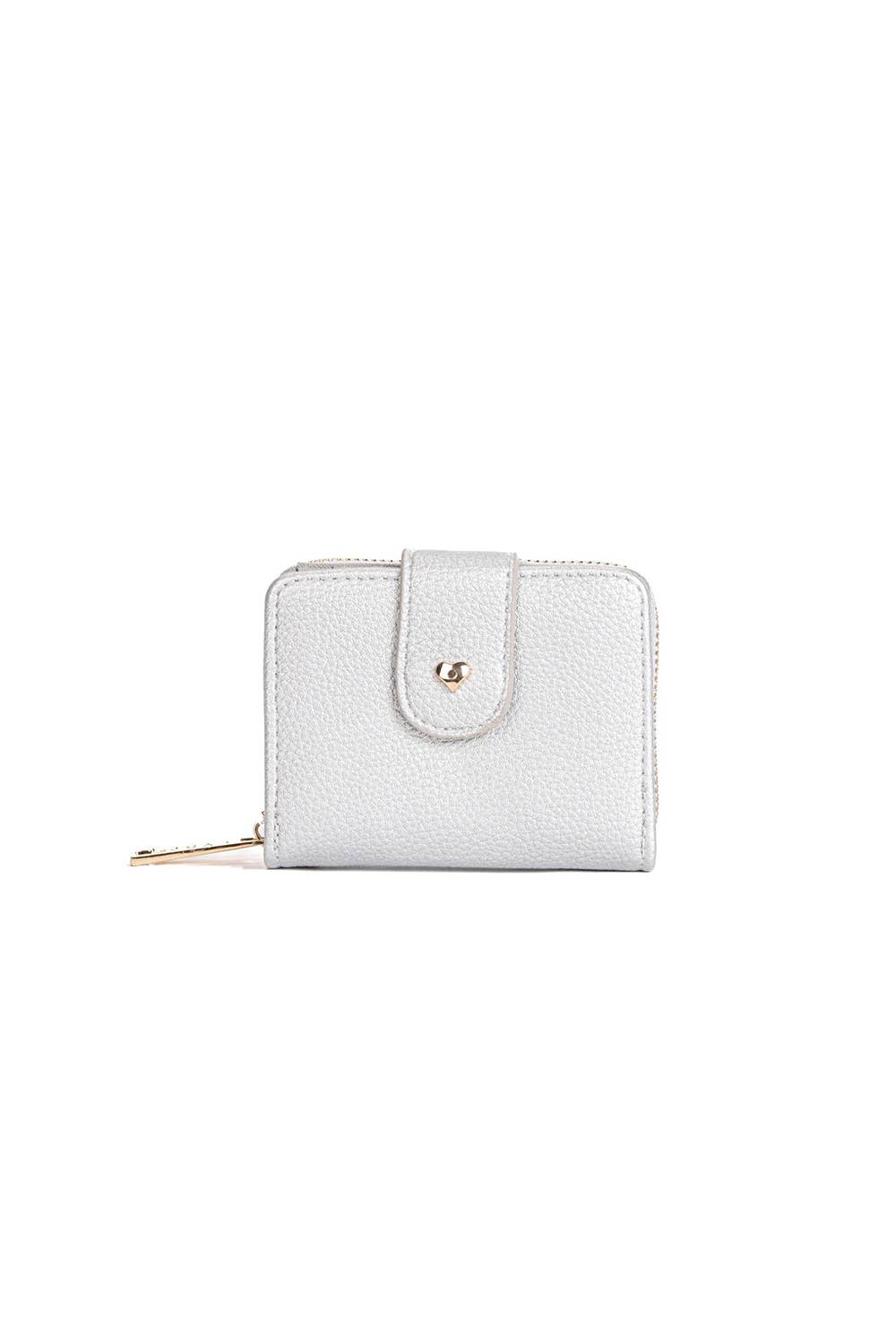 Compact Wristlet Purse Wallet with Card Slots and Zipper