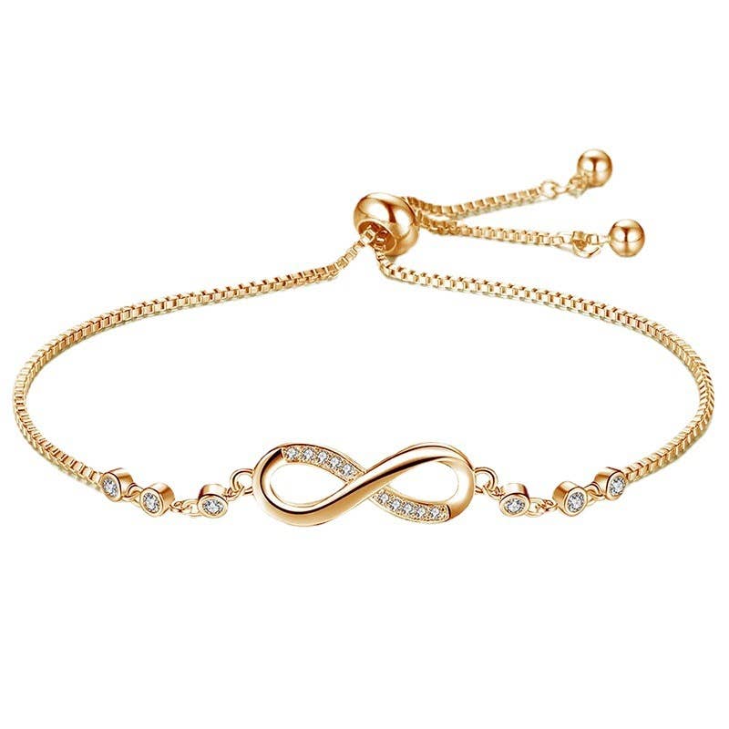 Infinity Love Studded Tennis Bracelet