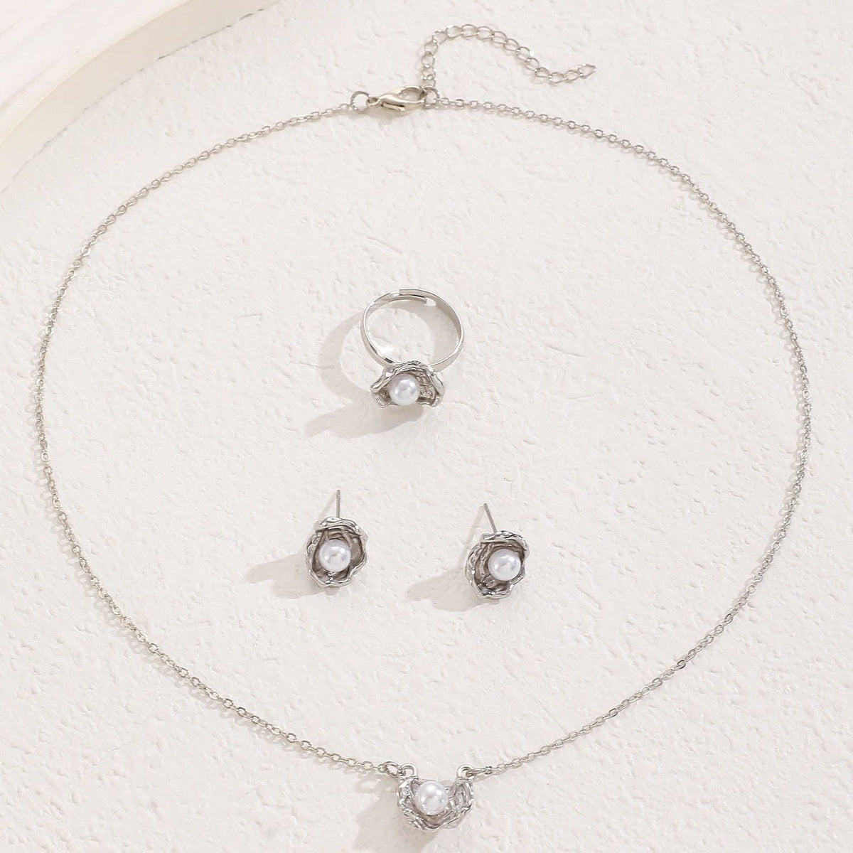 Baroque Pearl Necklace, Earrings, Ring, (Copy)