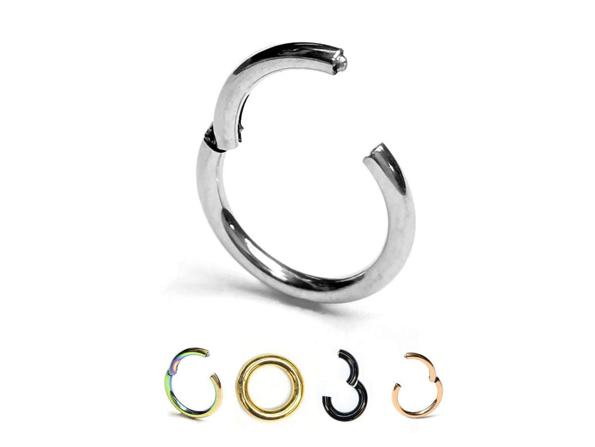 HINGED SEGMENT RINGS , CLICKER RING - SURGICAL STEEL 316L