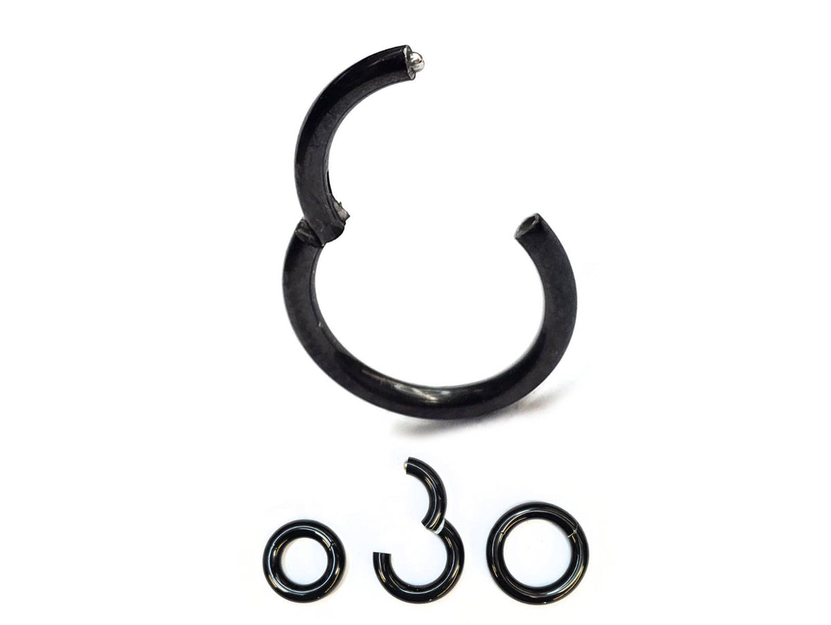HINGED SEGMENT RINGS , CLICKER RING - SURGICAL STEEL 316L