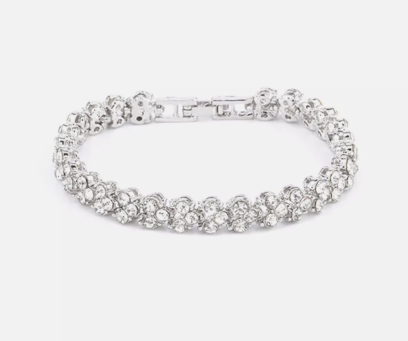 Cubic Zirconia Classic Tennis Crystal Women's Bracelet