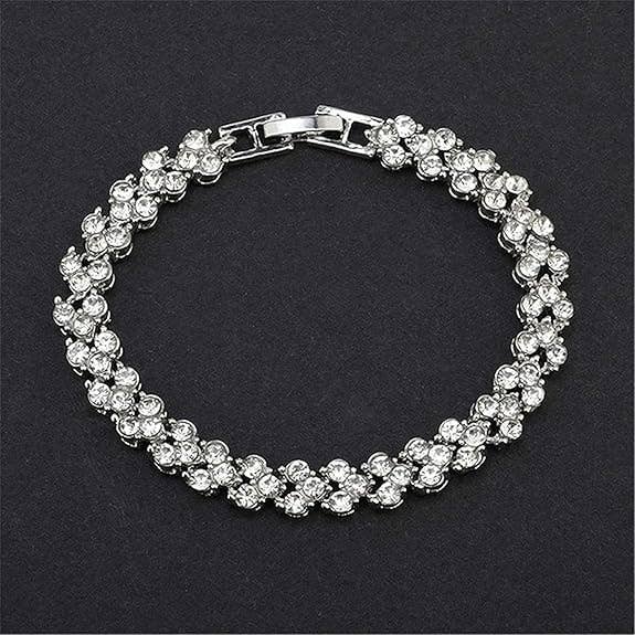 Cubic Zirconia Classic Tennis Crystal Women's Bracelet
