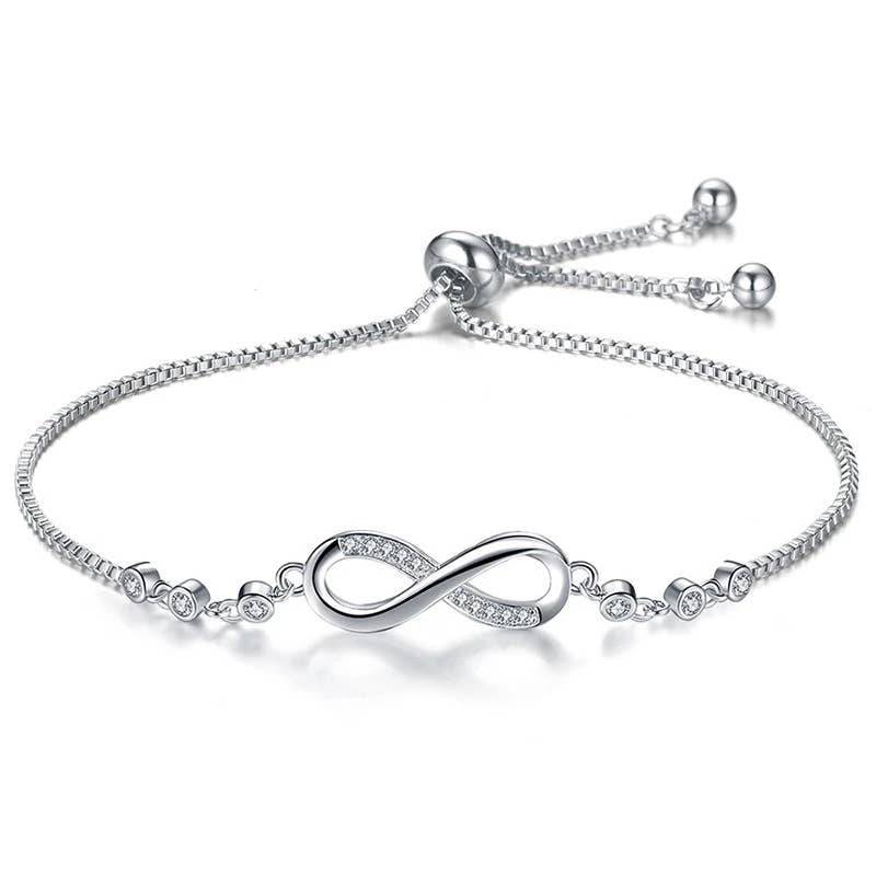 Infinity Love Studded Tennis Bracelet