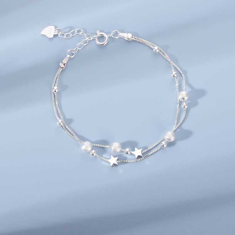Moon & Star Sterling Silver bracelet