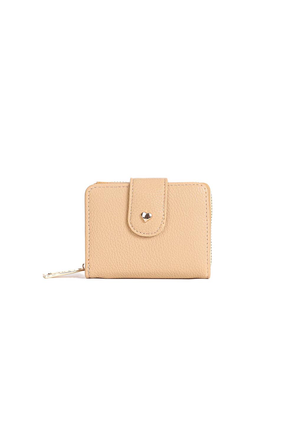 Compact Wristlet Purse Wallet with Card Slots and Zipper