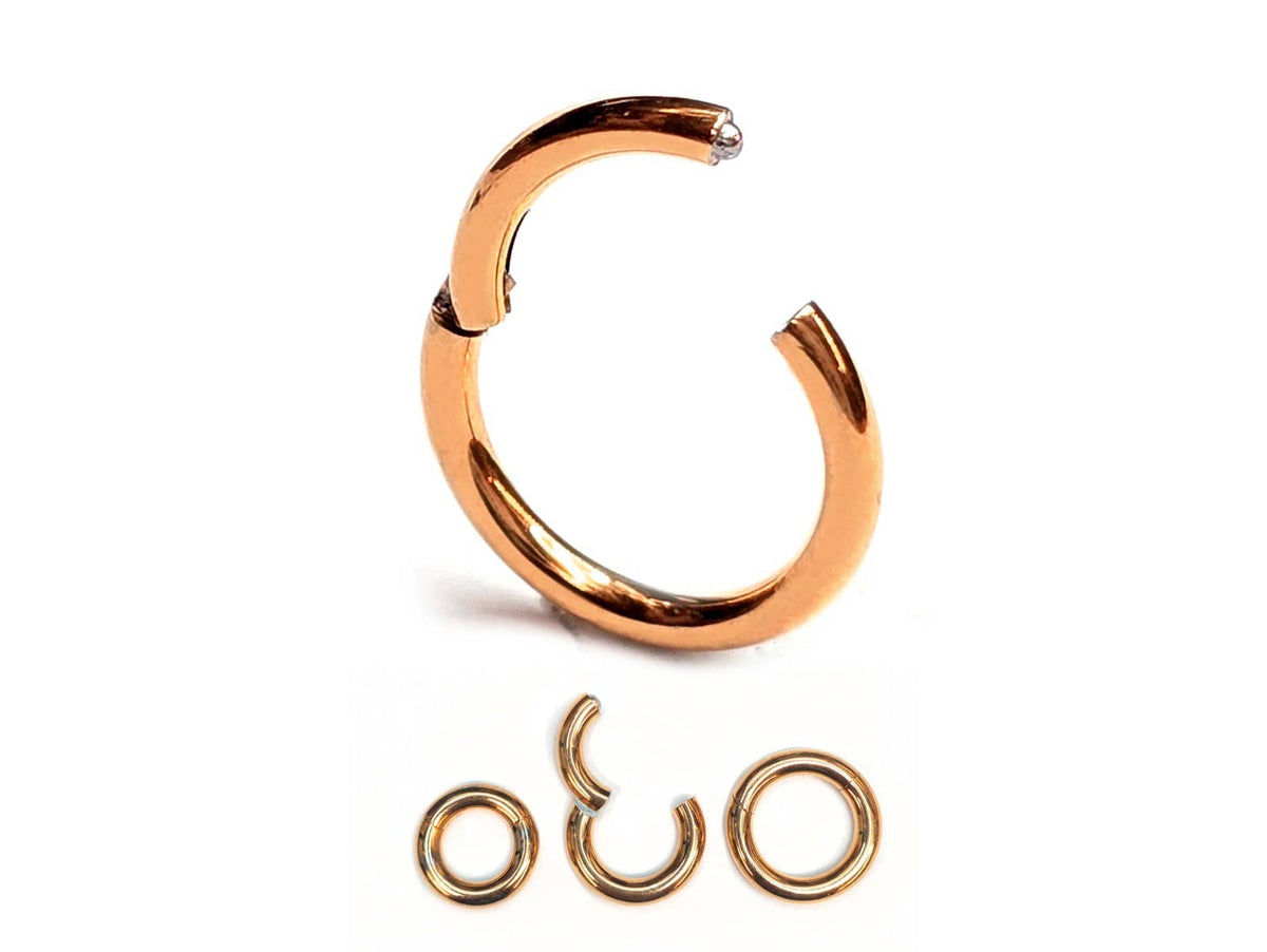 HINGED SEGMENT RINGS , CLICKER RING - SURGICAL STEEL 316L