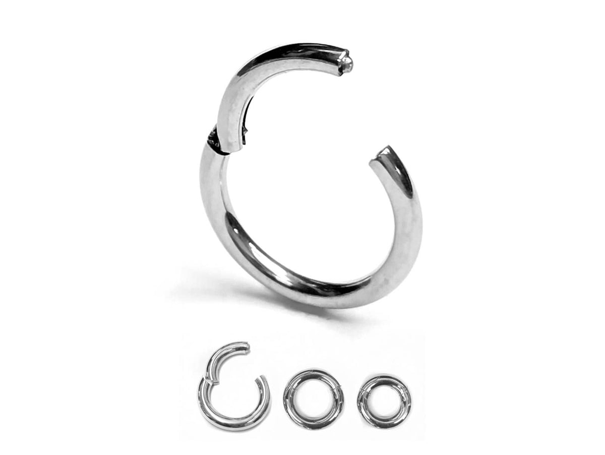 HINGED SEGMENT RINGS , CLICKER RING - SURGICAL STEEL 316L