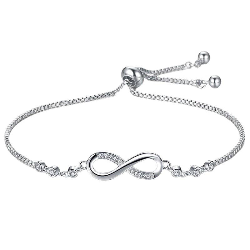 Infinity Love Studded Tennis Bracelet