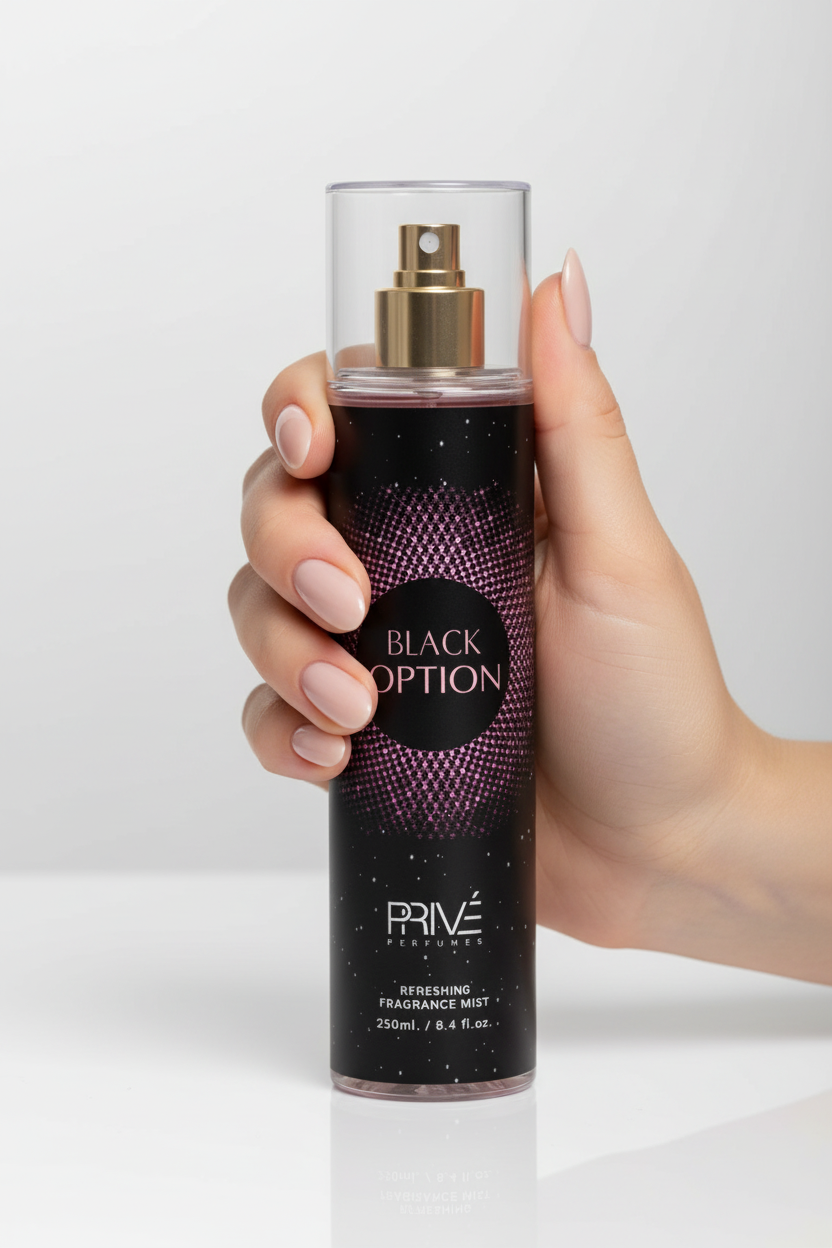PRIVE Black Option (Pour Femme) - Body Mist - 250ml