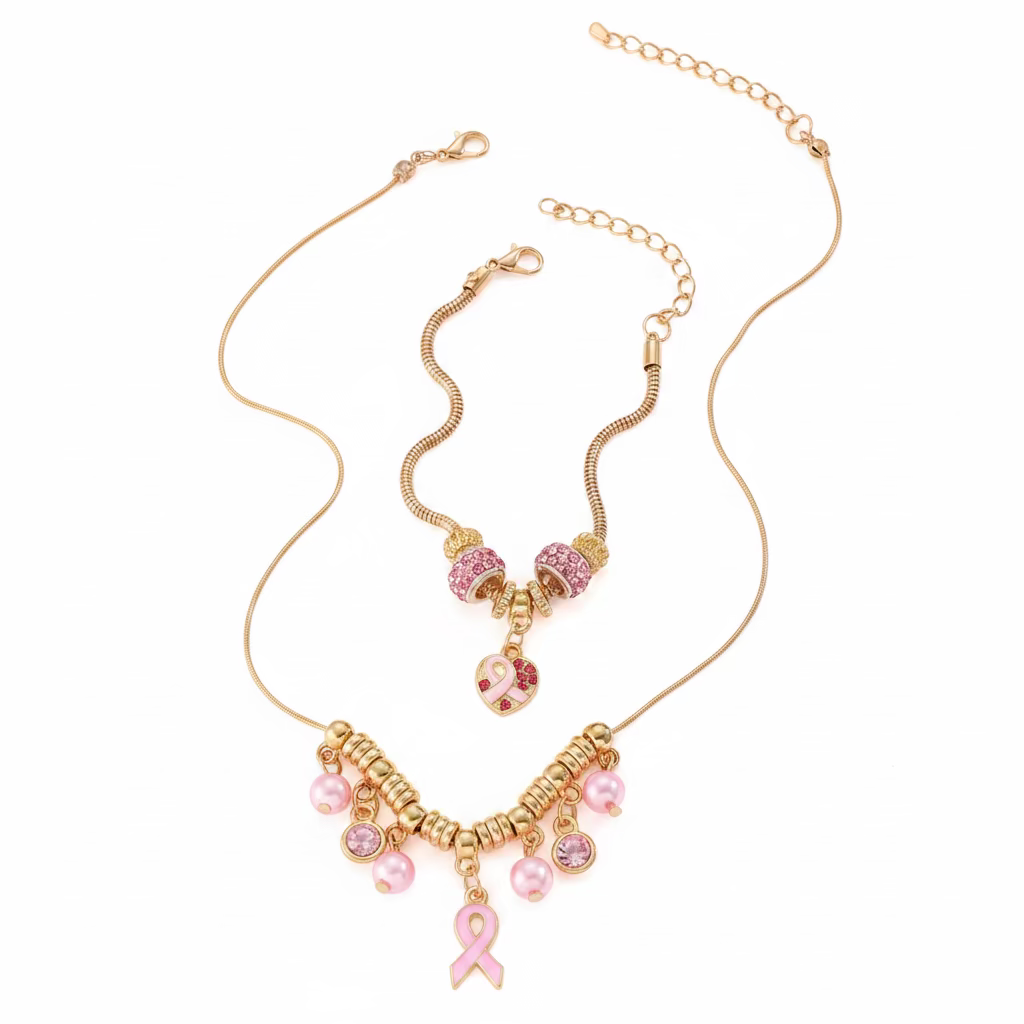 Baroque Shaped Pearl - Elegant Necklace, and Bracelet Set