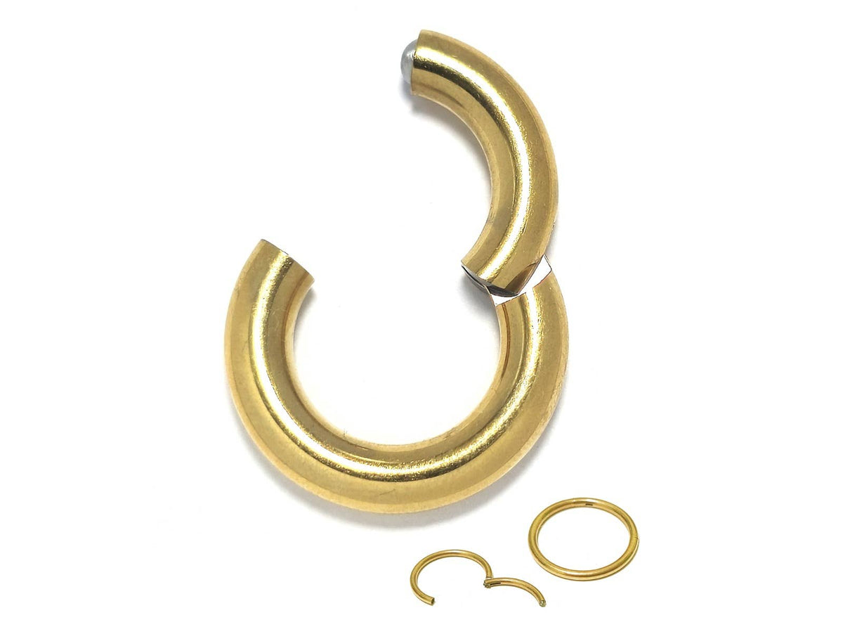HINGED SEGMENT RINGS , CLICKER RING - SURGICAL STEEL 316L