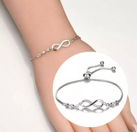 Infinity Love Studded Tennis Bracelet