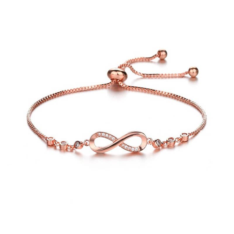 Infinity Love Studded Tennis Bracelet