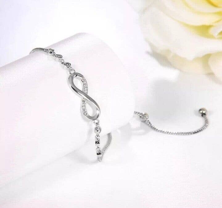 Infinity Love Studded Tennis Bracelet