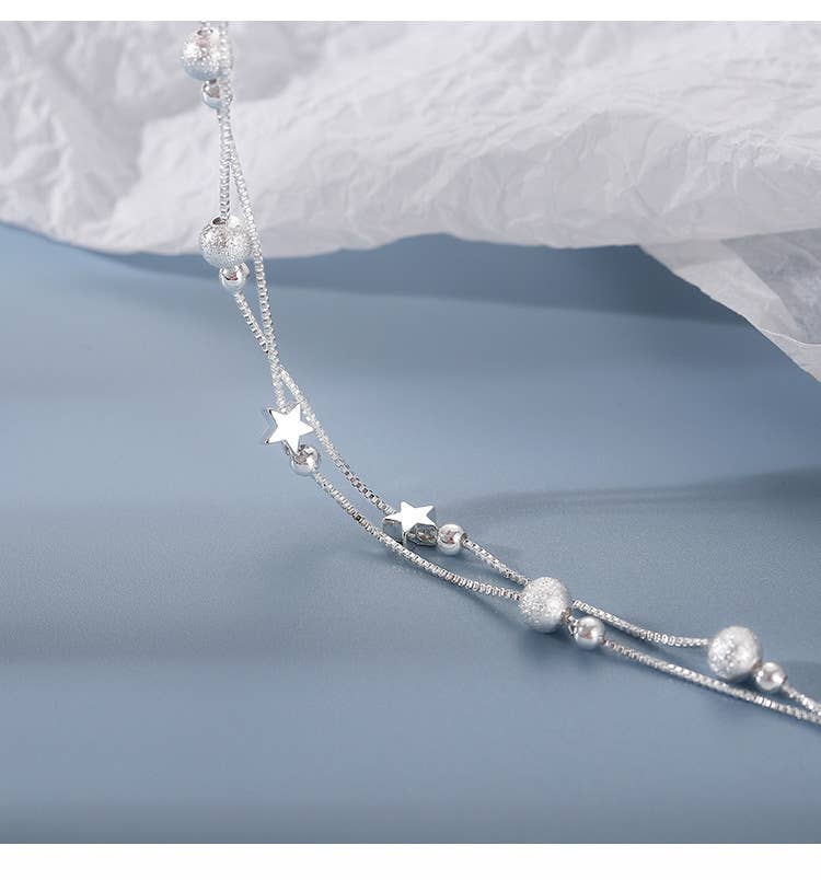 Moon & Star Sterling Silver bracelet