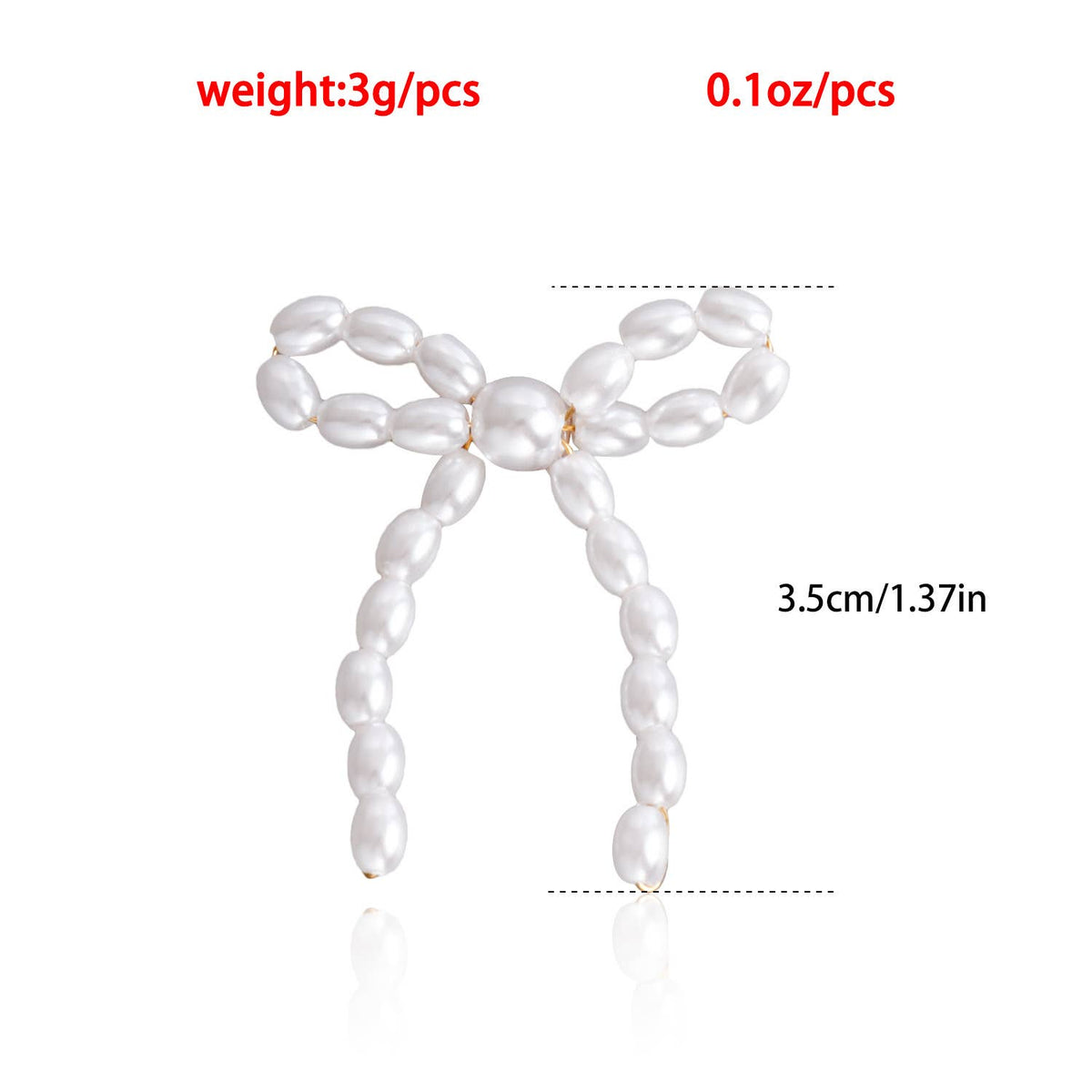 Pearl Bow Earrings for Women Drop Knot Dangle Stud Jewelry
