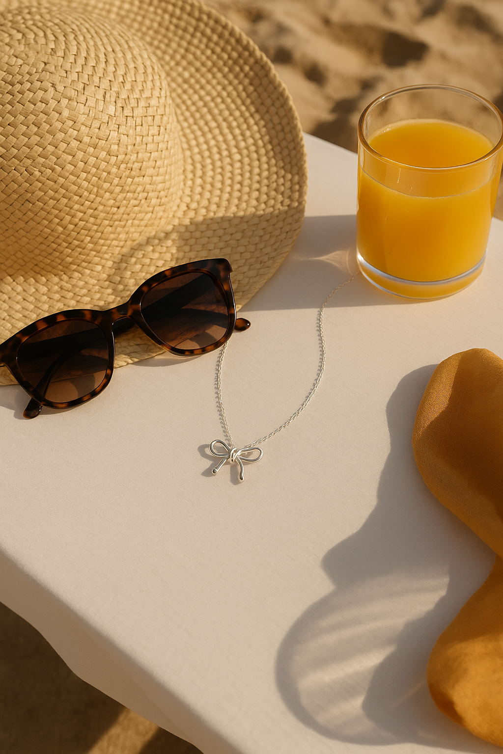 Necklace Bowtie Dainty Minimalistic Cute Silver Charm Women