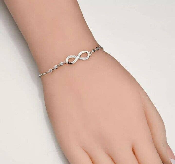 Infinity Love Studded Tennis Bracelet