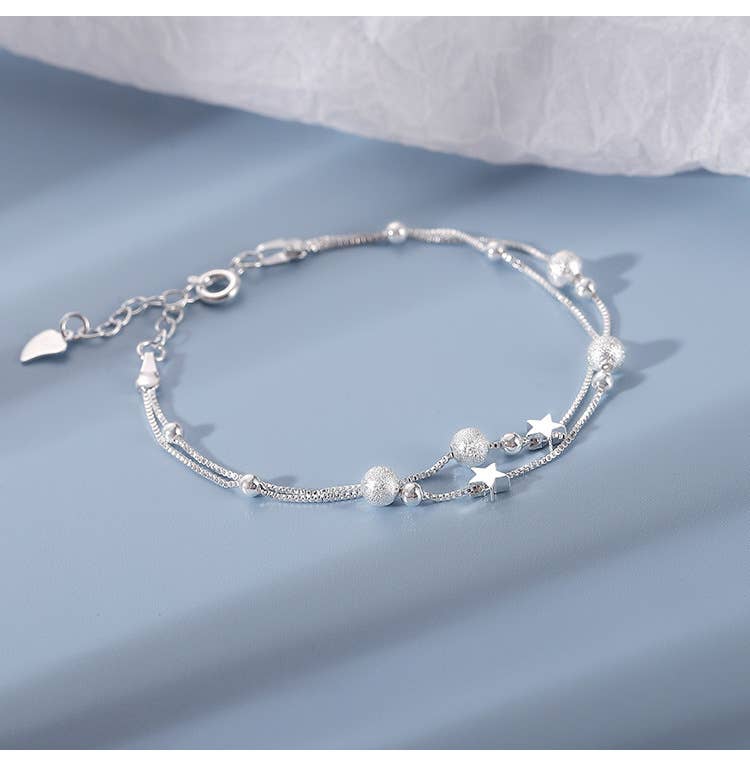 Moon & Star Sterling Silver bracelet