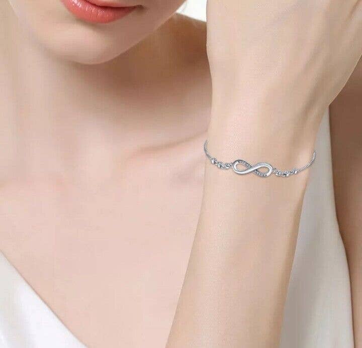 Infinity Love Studded Tennis Bracelet