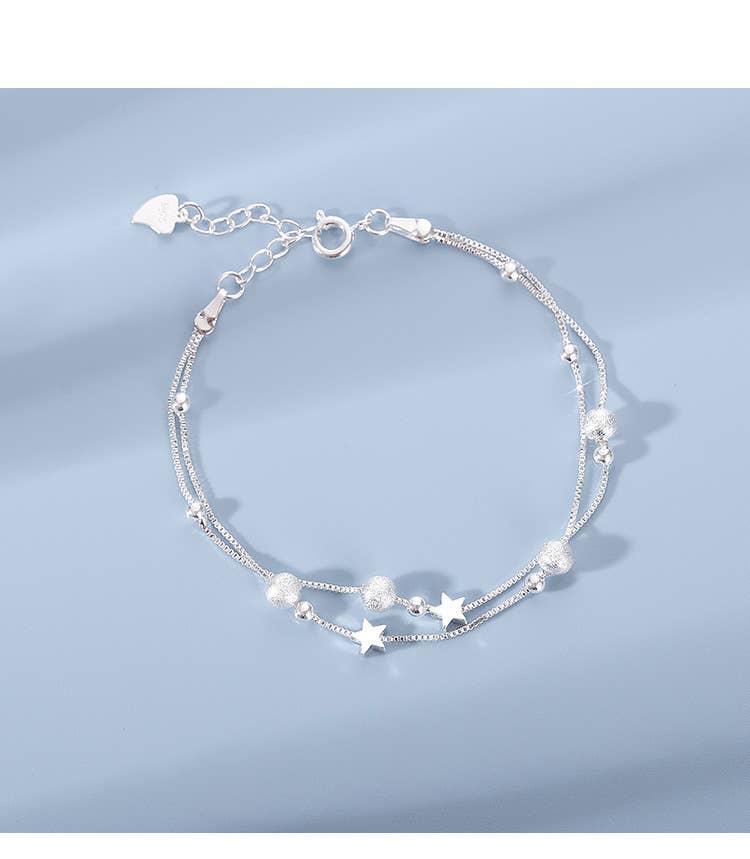 Moon & Star Sterling Silver bracelet