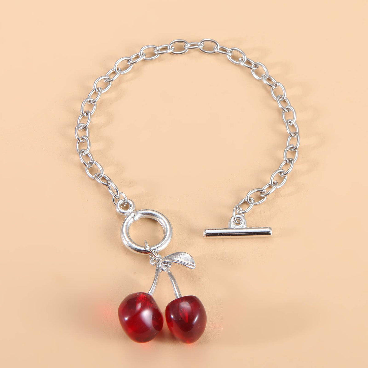 Women Fashion Vintage Gothic Black Cherry Ot
Clasp Necklace